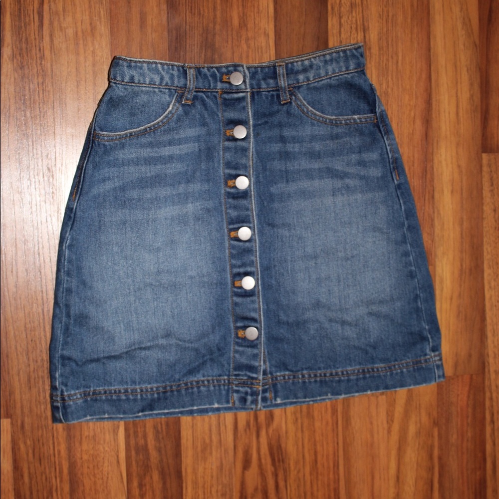 Button up jean skirt from H&M size 4